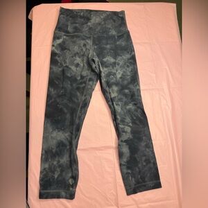 Lululemon High Rise Crop Tie-Dye Leggings